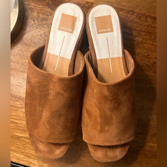 Dolce Vita Dorado Mules In cigar suede - Picture 3 of 4